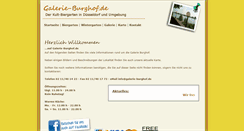 Desktop Screenshot of galerie-burghof.de